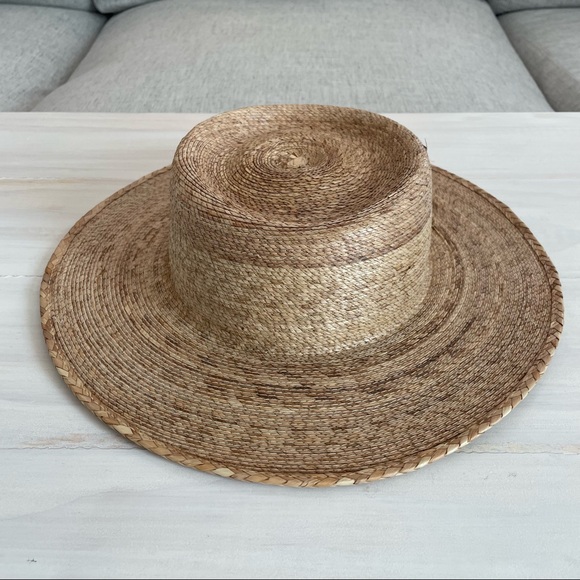 Lack Of Color Accessories - Lack Of Color Palma Boater Hat 100% Palm Leaf Straw Size Small/Medium